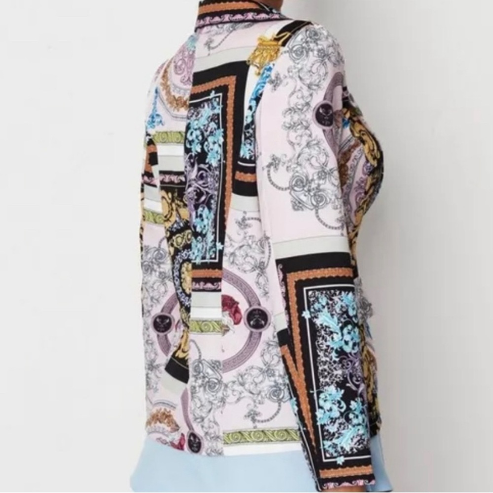 Missguided Lilac Tailored Patchwork Oversized Bla… - image 3